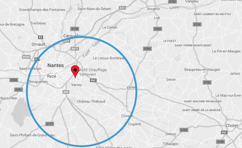carte de la zone d'activité